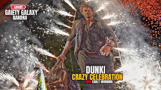 DUNKI Craziest Celebration at 5am outside Gaiety Galaxy Bandra | Shahrukh Khan, Rajkumar Hirani