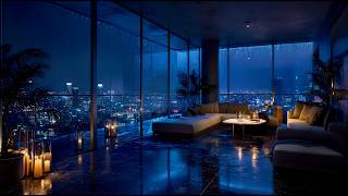 Los Angeles Luxury Condo | Soft Rain on Glass & Calm Night Ambience | 1 Hour screenshot 5