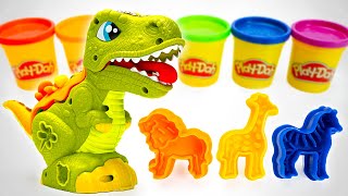 Toddler Learning Video - Create Animals And Fruits With Fun Play Doh 