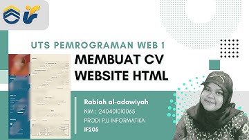 Membuat Website Cv menggunakan HTML-Pemrograman Web 1