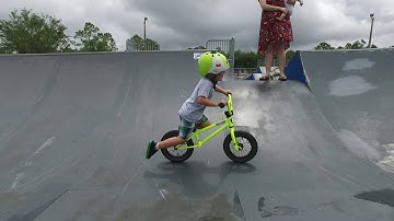 ULTIMATE BALANCE BIKE SHRED VIDEO! | 3-year old ripping skatepark on balance bikes | #balancebike