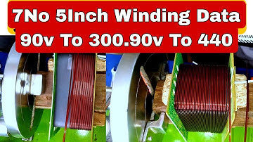7No 5inch Transformer Winding Data 90v To 300v 90v To 440v Automatic Stabilizer