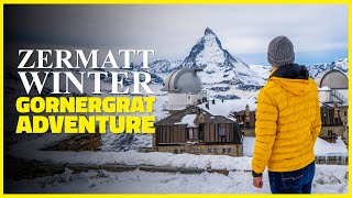 ZERMATT Gornergrat Adventure - 1 DAY Budget Trip to Zermatt Switzerland in Winter