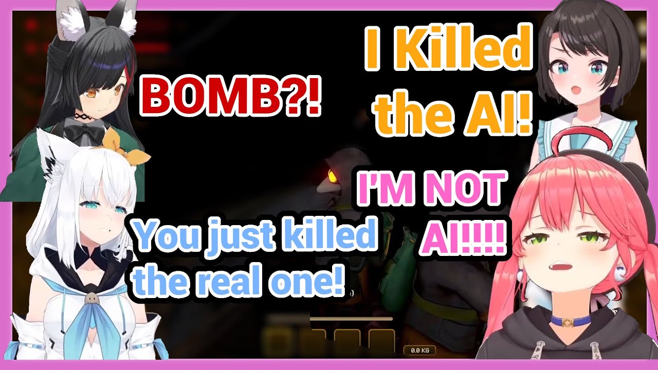 The AI Bomb Always Finds Miko, Fubuki, Subaru, and Mio at The Perfect Time and Spot in Mimesis!!!