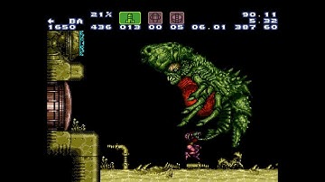 Super Metroid -- Draygon fight with no X-factors