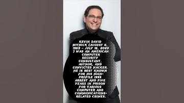 Kevin Mitnick hacker short biography ❤️| #kevinmitnick #shorts #youtubeshorts #ytshorts #hacker