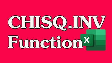 How to Use the CHISQ.INV Function in Excel