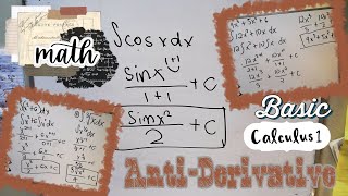 Anti-Derivative Tutorial Project [Basic- Calculus] ByNmsStemStudents
