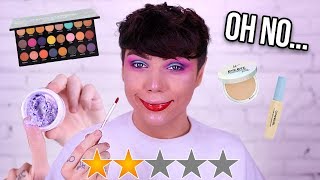 TESTING LOWEST RATED MAKEUP... LITERALLY WTF?!