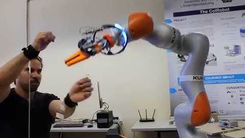 Collision avoidance with KUKA iiwa robot Test 4.