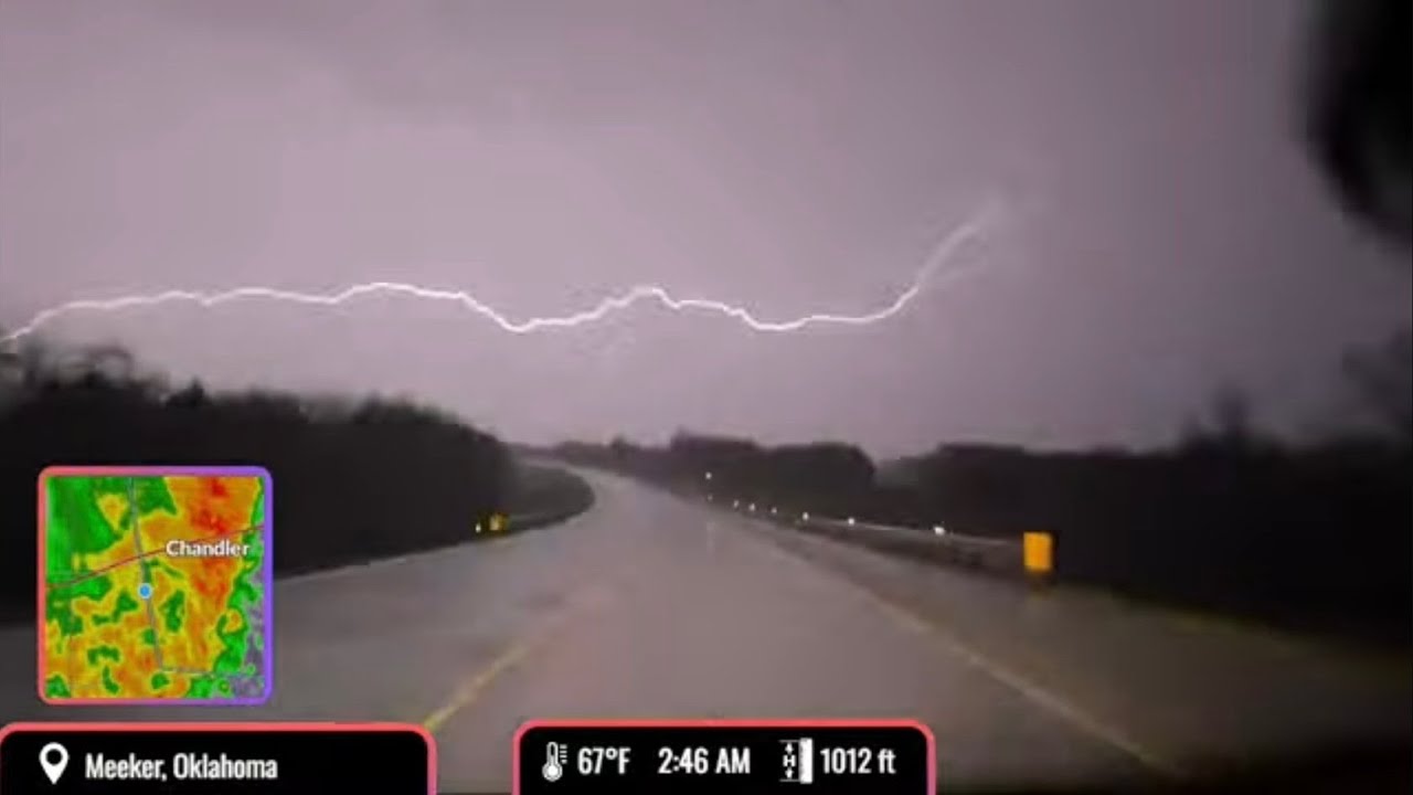 Nighttime Tornado Warnings In Oklahoma: Live As It Happened 3-3/3-4-25 ...