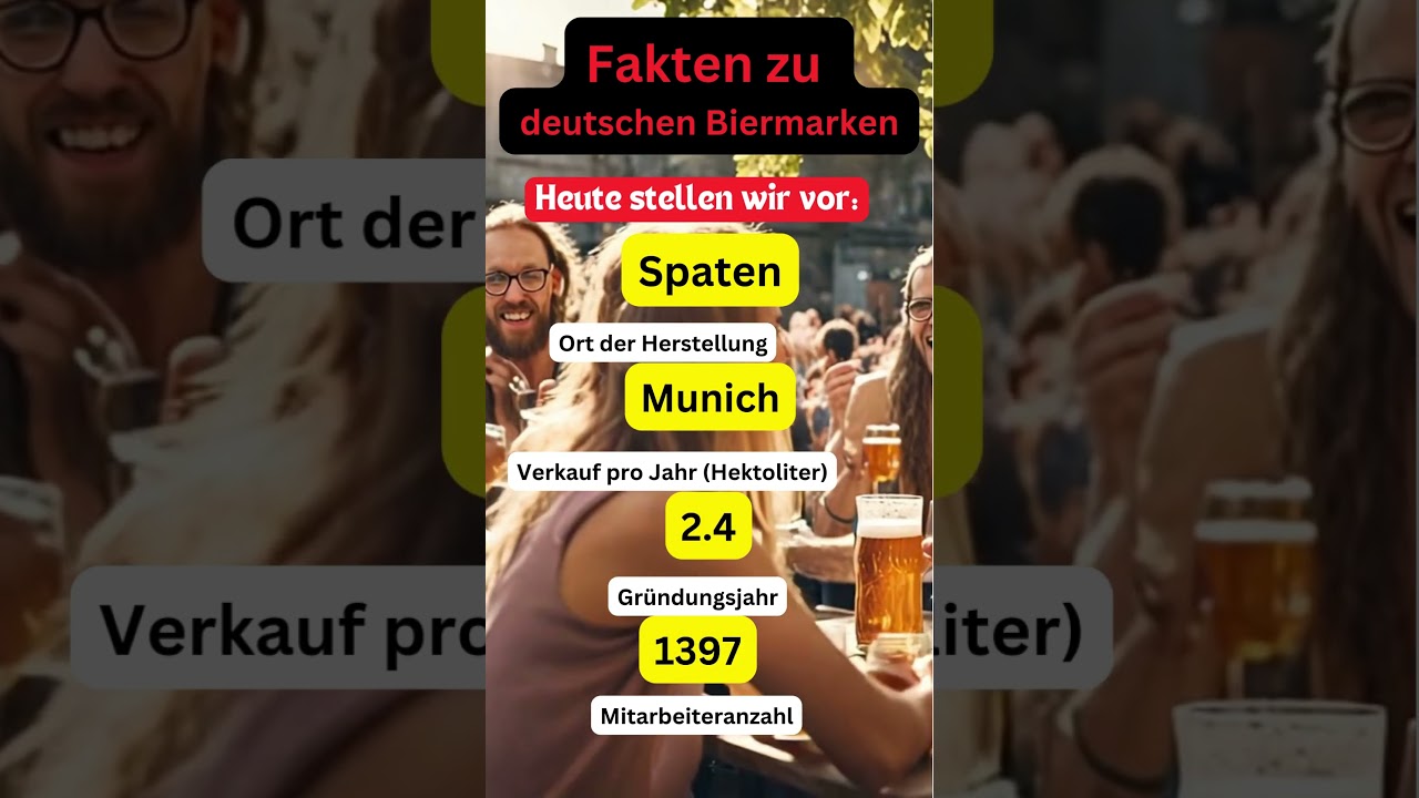 Deutsche Biermarken Vorstellung - heute Spaten