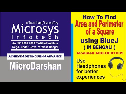 How To Find Area & Perimeter of a Square In JAVA #bengali #square #areaperimeter #java #bluej