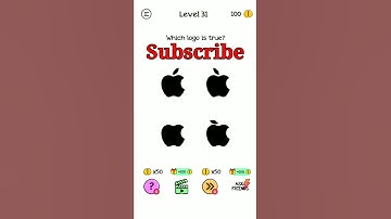 Braindom Level 31 which logo is true