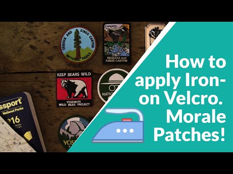 How to use MLB iron-on patch and morale patch?