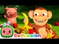 Apples and bananas  cocomelon furry friends  animals for kids