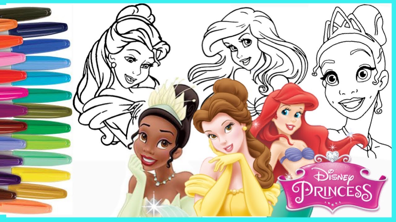 Contoh Gambar Mewarnai Gambar Princess Disney KataUcap