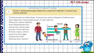 Жанар математика 52 сабақ 4 сынып