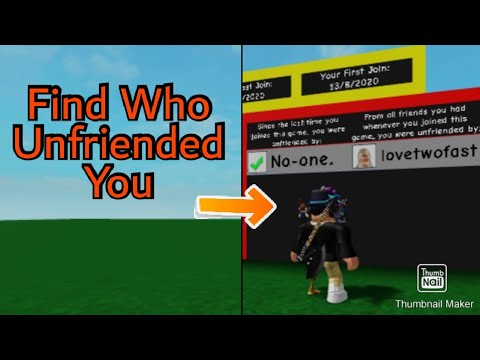 How To Find Out Who Unfriended You Roblox Youtube - does blocking a player unfreidn them roblox reddit