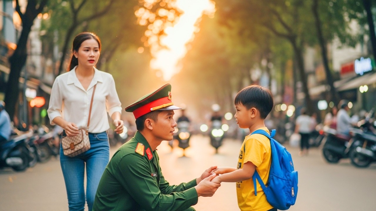 Sau Nhiều Năm Ly Hôn, Trung Tá Tình Cờ Gặp Lại Vợ Cũ Khi Đang Giúp Con Trai Cô Bị Lạc Giữa Thành Phố