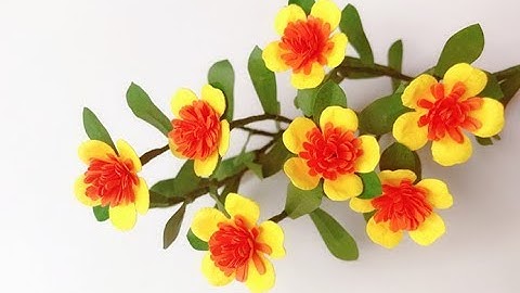 ABC TV | How To Make Portulaca Oleracea Paper Flower With Shape Punch - Craft Tutorial