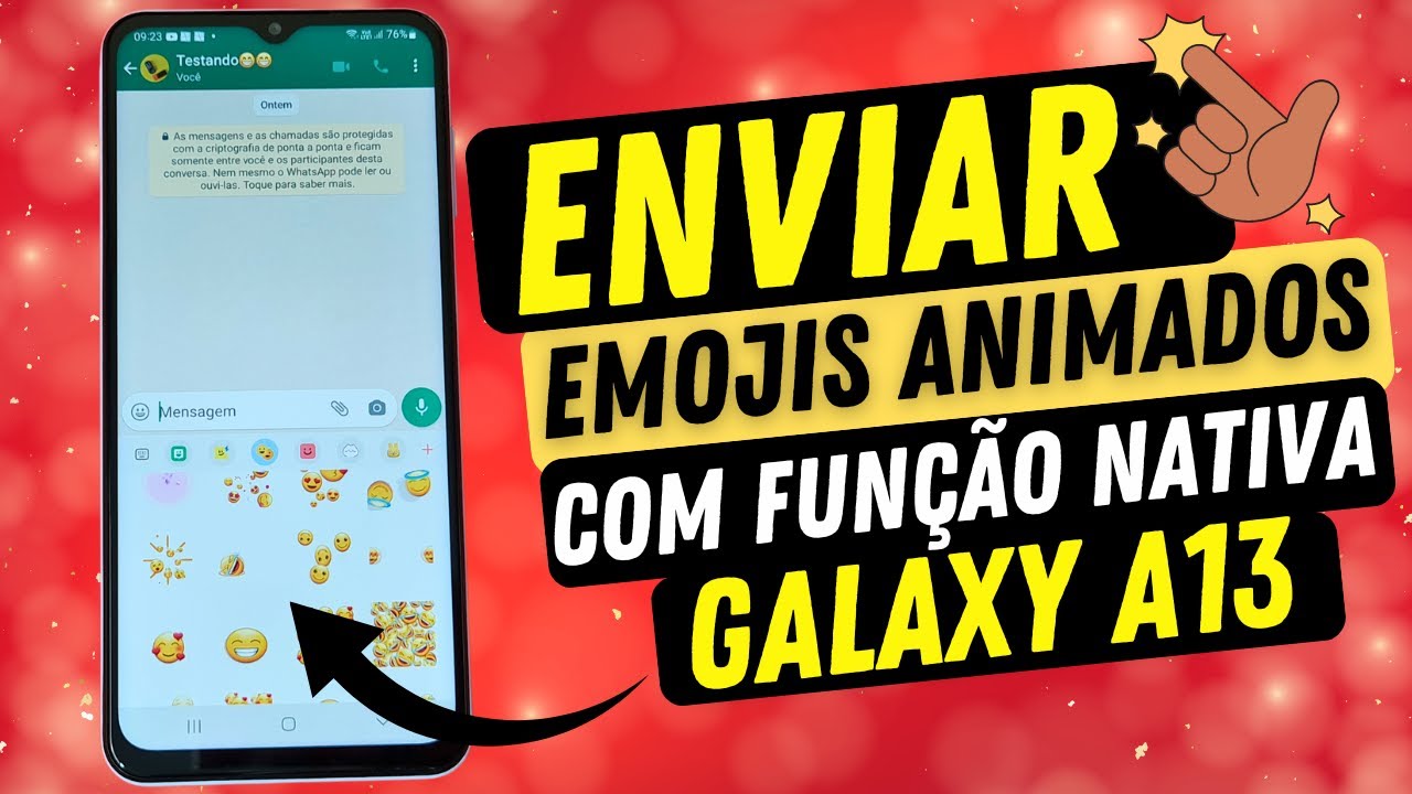 COMO ENVIAR EMOJIS ANIMADOS USANDO UMA FUNÇÃO NATIVA DO CELULAR SAMSUNG