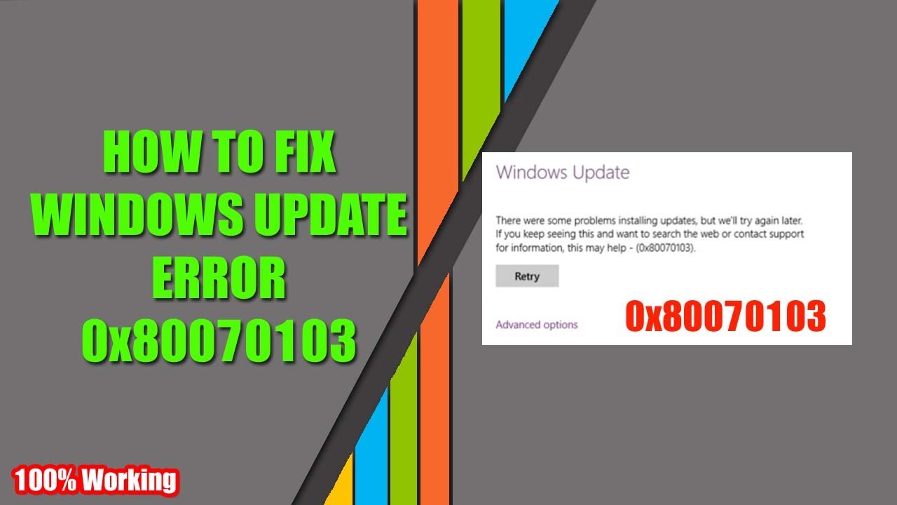 Intel Fehlercode 0X80070103 : Fehler Code 0x80070103 für Update IC – KLIVTN
