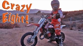 8 YEAR OLD FLIPS DIRTBIKE!