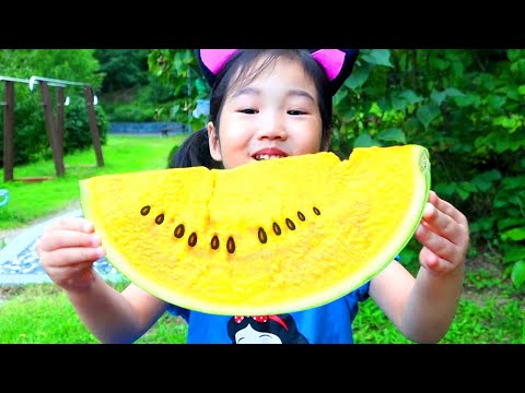 <strong>Boram</strong> Pretend <strong>Play</strong> | Desafío <strong>de</strong> sorpresa sandía  | Niños Divertidos