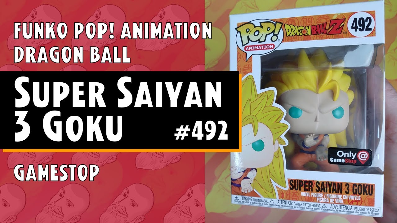  Pop Animation Dragon Ball Z - Super Saiyan 3 Goku Pop! Vinyl  Figure #492 : Toys & Games