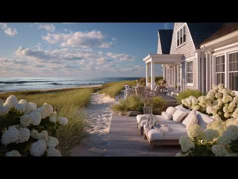 Oceanfront Porch Ambience ASMR Coastal Relaxation With Ocean Sounds For Relaxation And Focus