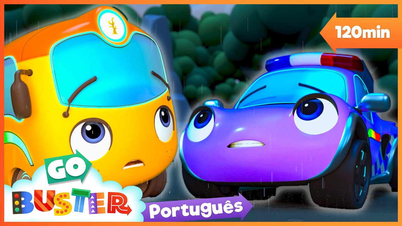 Perdidos na Tempestade - Uma Aventura de Coragem! 🌩️🚍 | Go Buster em Português | Desenhos Animados