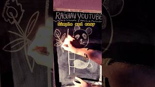 B for Panda see how?🤗#art #shortsfeed #shortvideo #drawing  #trending #nobatidao