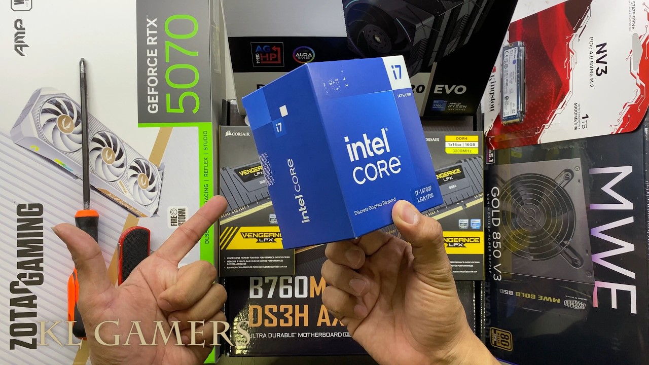 intel Core i7 14700F GIGABYTE B760M DS3H AX DDR4 CORSAIR VENGEANCE