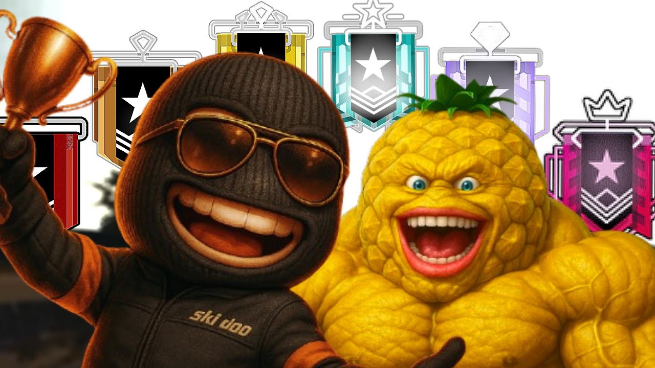 Snapiyy & Sir Pineapple 2v2 EVERY Rank (Rainbow Six Siege) - YouTube