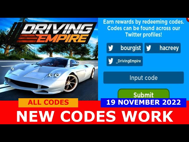 Roblox Driving Empire All Working Codes! 2021 November - BiliBili