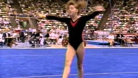 Chelle Stack  Floor Exercise - 1989 U.S. Gymnastic...