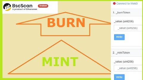 How to burn token and mint token in smart contract  solidity