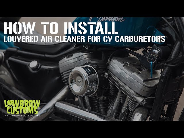 How To Install - Louvered Air Cleaner for CV Carburetors on a  Harley-Davidson Sportster - YouTube