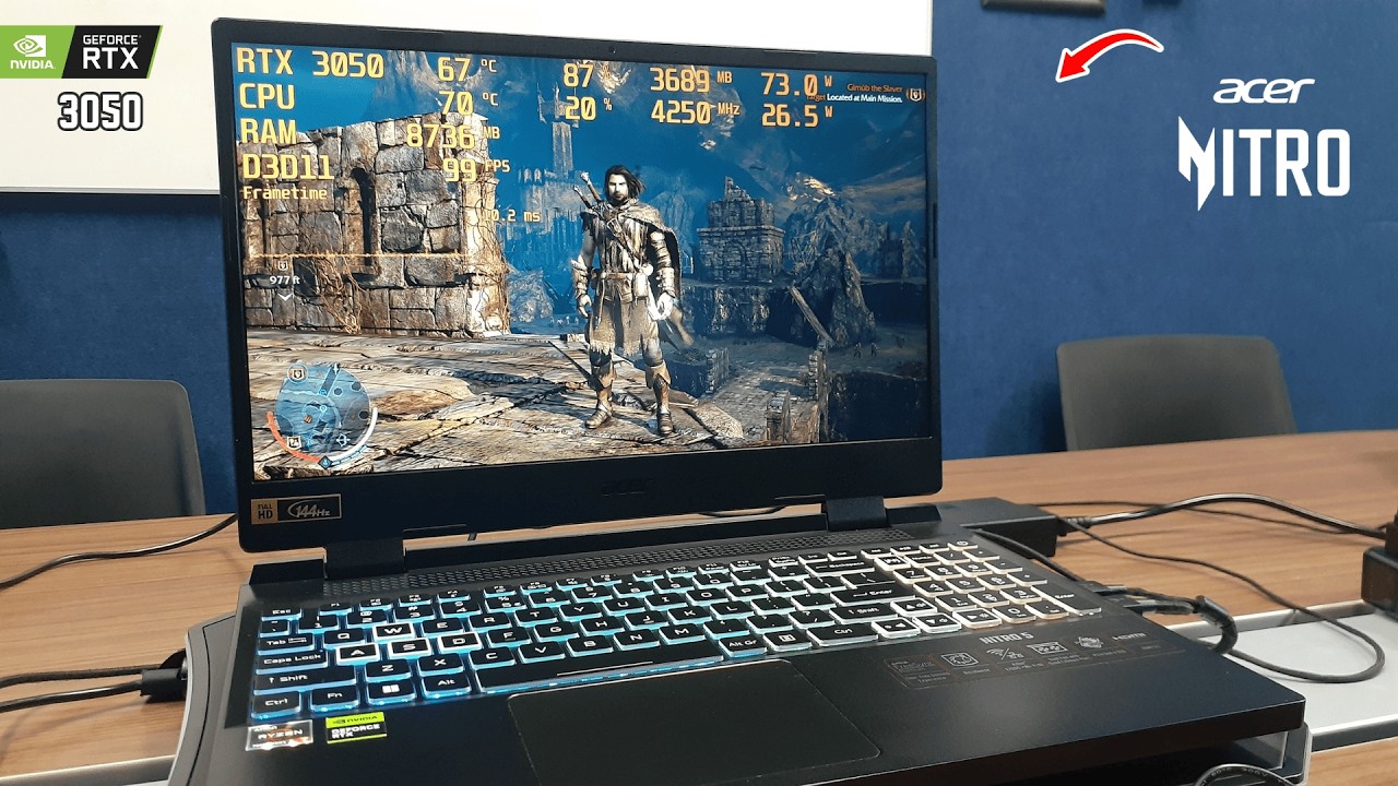Middle Earth Shadow of Mordor - Acer Nitro 5 - RTX 3050 - Laptop + Best Settings (2026)