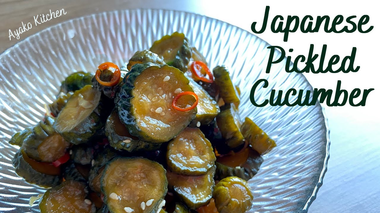 Crunchy Japanese pickled cucumber with soy -Includes arranging
