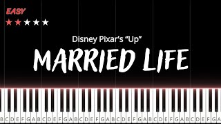 Married Life - Disney Pixar's “Up” | Easy Piano Tutorial