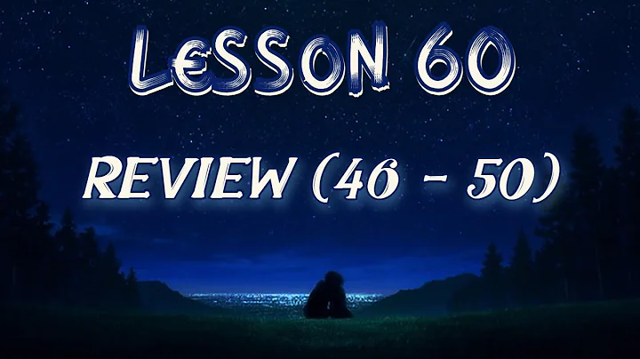 Lesson 60 | Daily Guided Meditations | A Course In Miracles Workbook for Students
