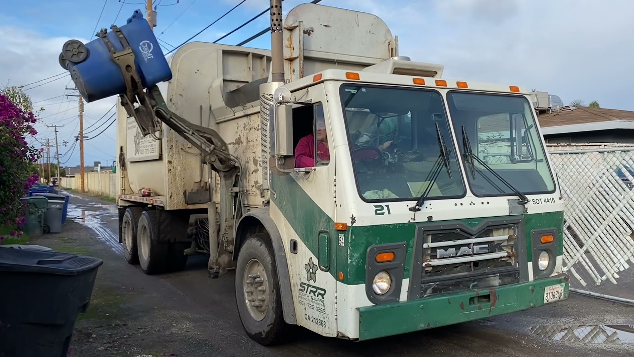 South Tulare Richgrove Refuse Mack LEU McNeilus Autoreach 21 YouTube