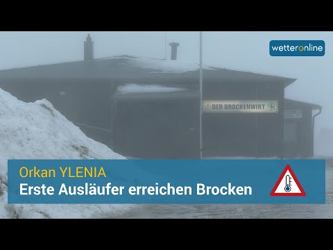 Erste Ausläufer von Orkan YLENIA