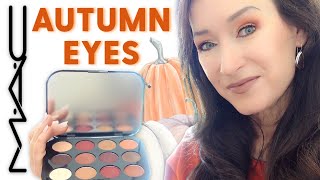 MAC Fall Eyeshadow Tutorial for Mature Hooded Eyes Over 50 | Easy Copper Brown Autumn Palette Look
