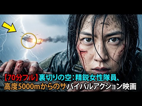 【70分フル】裏切りの空:精鋭女性隊員、高度5000mからのサバイバルアクション映画