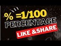 Percentage Problems Tricks And Shortcuts ||what is 5% of 20%?||