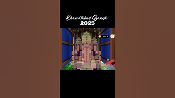 first photo of Khairatabad Ganesh in mini block craft 3d