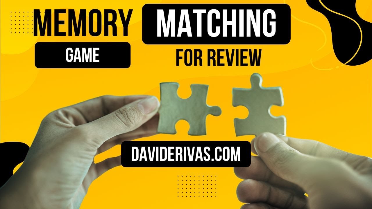 Memory Matching Game Using Google Slides - YouTube